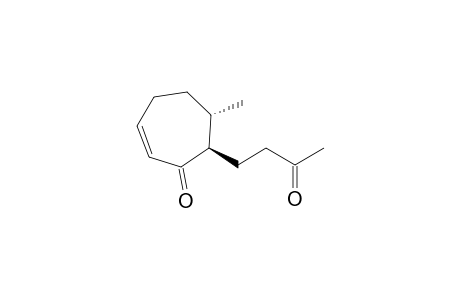 (6S,7R)-6-methyl-7-(3-oxidanylidenebutyl)cyclohept-2-en-1-one