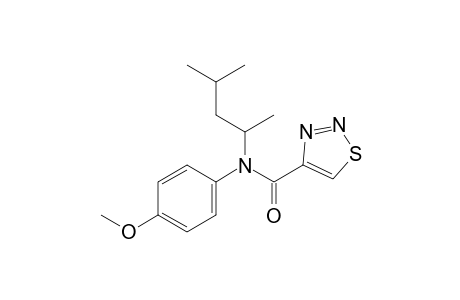 N-(1,3-dimethylbutyl)-1,2,3-thiadiazole-4-carbox-p-anisidide