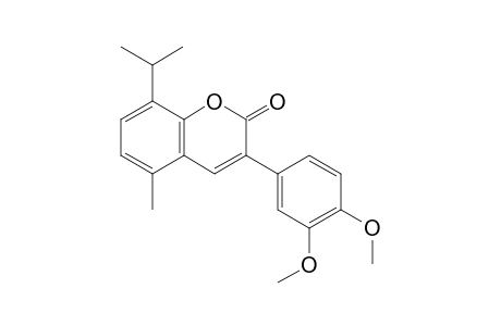 3-(3,4-Dimethoxyphenyl)-8-isopropyl-5-methyl-2H-chromen-2-one