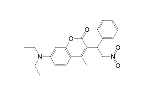 4-Methyl-3-(2-nitro-1-phenylethyl)-7-diethylaminocoumarin