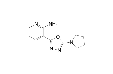 3-(5-pyrrolidin-1-yl-1,3,4-oxadiazol-2-yl)pyridin-2-amine