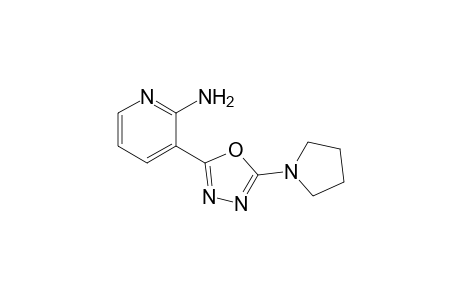 3-(5-pyrrolidin-1-yl-1,3,4-oxadiazol-2-yl)pyridin-2-amine