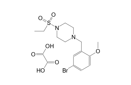 1-(5-bromo-2-methoxybenzyl)-4-(ethylsulfonyl)piperazine oxalate