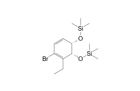 cis-(1S,2R)-1,2-bis(Trimethylsilyloxy)-3-ethyl-4-bromocyclohexa-3,5-diene