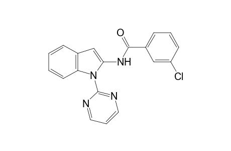 3-Chloro-N-[1-(pyrimidin-2-yl)-1H-indol-2-yl]benzamide