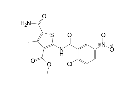 methyl 5-(aminocarbonyl)-2-[(2-chloro-5-nitrobenzoyl)amino]-4-methyl-3-thiophenecarboxylate