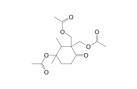 1-Acetoxy-3,3-di(acetoxymethyl)-1,2-dimethylcyclohexan-4-one