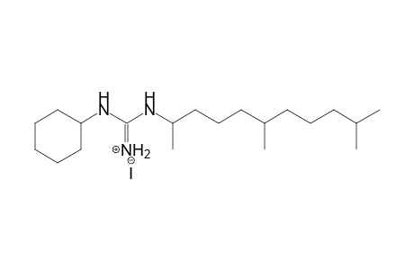 Guanidine, N-cyclohexyl-N'-(1,5,9-trimethyldecyl)-, monohydriodide