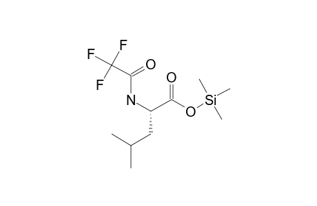 N-(Trifluoroacetyl)-L-leucine, tms derivative