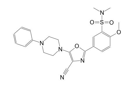 benzenesulfonamide, 5-[4-cyano-5-(4-phenyl-1-piperazinyl)-2-oxazolyl]-2-methoxy-N,N-dimethyl-