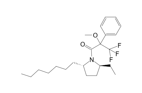 Pyrrolidine, 2-ethyl-5-heptyl-1-(3,3,3-trifluoro-2-methoxy-1-oxo-2-phenylpropyl)-, [2S-[1(R*),2.alpha.,5.beta.]]-