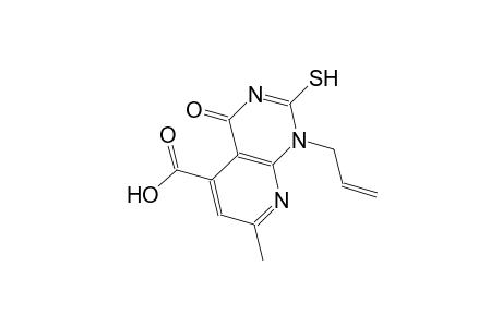 pyrido[2,3-d]pyrimidine-5-carboxylic acid, 1,4-dihydro-2-mercapto-7-methyl-4-oxo-1-(2-propenyl)-