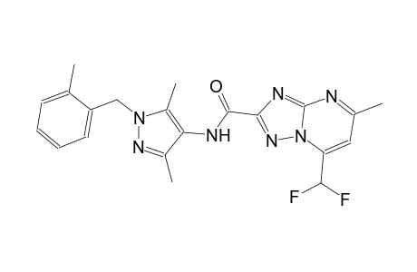 7-(difluoromethyl)-N-[3,5-dimethyl-1-(2-methylbenzyl)-1H-pyrazol-4-yl]-5-methyl[1,2,4]triazolo[1,5-a]pyrimidine-2-carboxamide