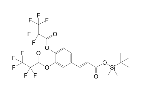 (E)-4-(3-((Tert-butyldimethylsilyl)oxy)-3-oxoprop-1-en-1-yl)-1,2-phenylene bis(2,2,3,3,3-pentafluoropropanoate)