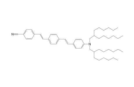 4-[(E)-2-[4-[(E)-2-[4-(bis(2-hexyloctyl)amino)phenyl]ethenyl]phenyl]ethenyl]benzonitrile