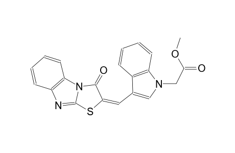 methyl {3-[(E)-(3-oxo[1,3]thiazolo[3,2-a]benzimidazol-2(3H)-ylidene)methyl]-1H-indol-1-yl}acetate