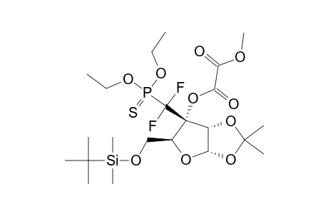 5-O-TERT.-BUTYLDIMETHYLSILYL-3-(O,O-DIETHYLPHOSPHONOTHIO)-DIFLUOROMETHYL-1,2-O-ISOPROPYLIDENE-3-O-METHYLOXALYL-ALPHA-D-ALLOFURANOSIDE