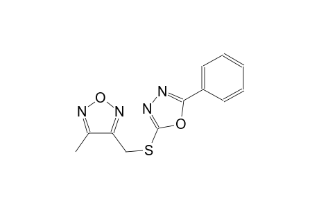 1,2,5-oxadiazole, 3-methyl-4-[[(5-phenyl-1,3,4-oxadiazol-2-yl)thio]methyl]-