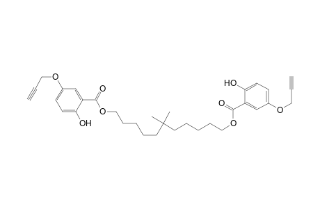 Benzoic acid, 2-hydroxy-5-(2-propynyloxy)-, 6,6-dimethyl-1,11-undecanediyl ester
