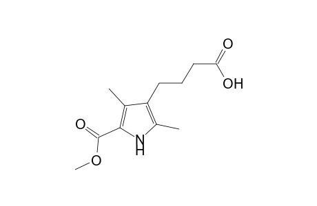 3,5-Dimethyl-2-(methoxycarbonyl)-1H-pyrrole-3-butanoic acid