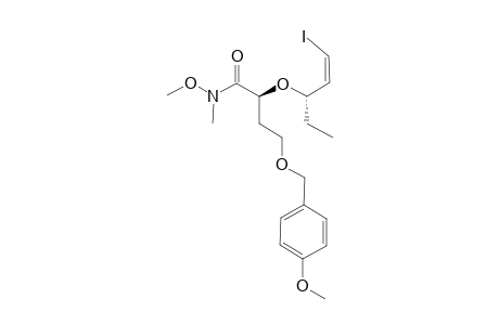 (2S)-N-METHOXY-N-METHYL-2-[[(1S,2Z)-1-ETHYL-3-IODO-PROPENYL]-OXY]-4-(4-METHOXYBENZYLOXY)-BUTANAMIDE