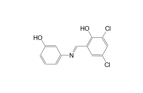 2,4-Dichloro-6-((E)-[(3-hydroxyphenyl)imino]methyl)phenol