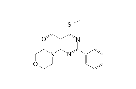 ethanone, 1-[4-(methylthio)-6-(4-morpholinyl)-2-phenyl-5-pyrimidinyl]-
