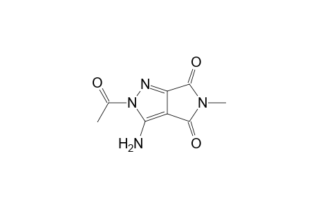 Pyrrolo[3,4-c]pyrazole-4,6(2H,5H)-dione, 2-acetyl-3-amino-5-methyl-