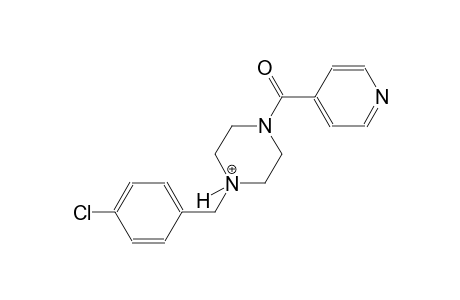 1-(4-chlorobenzyl)-4-isonicotinoylpiperazin-1-ium