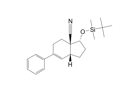 6-PHENYL-1-(TERT.-BUTYLDIMETHYLSILANYLOXY)-2,3,4,7,8,9-HEXAHYDRO-1H-INDENE-9-CARBONITRILE