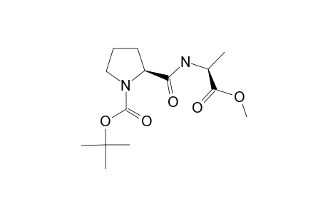 Methyl (2S)-N-[(2S)-N-(tert-butoxycarbonyl)prolyl]alaninate