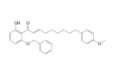 (E)-1-(2-benzoxy-6-hydroxy-phenyl)-9-(4-methoxyphenyl)non-2-en-1-one