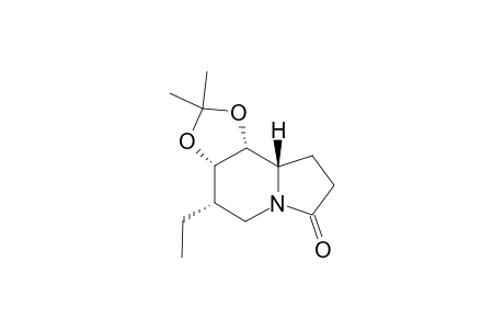 (CIS)-(3AS,4S,9AS,9BR)-4-ETHYL-2,2-DIMETHYLHEXAHYDRO-[1,3]-DIOXOLO-[4,5-G]-INDOLIZIN-7(3AH)-ONE