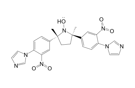 1-Pyrrolidinyloxy, 2,5-bis[4-(1H-imidazol-1-yl)-3-nitrophenyl]-2,5-dimethyl-, trans-