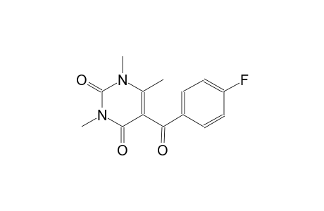 2,4(1H,3H)-pyrimidinedione, 5-(4-fluorobenzoyl)-1,3,6-trimethyl-