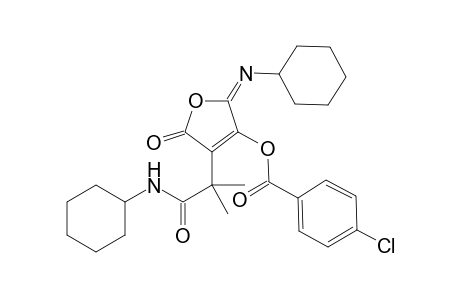 (2E)-4-[1-(Cyclohexylamino)-2-methyl-1-oxopropan-2-yl]-2-(cyclohexylimino)-2,5-dihydro-5-oxofuran-3-yl 4-Chlorobenzoate