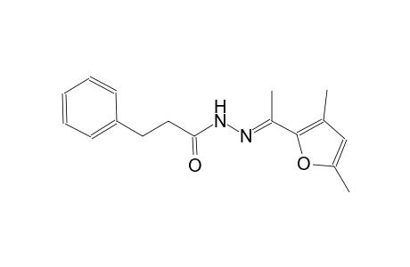 N'-[(E)-1-(3,5-dimethyl-2-furyl)ethylidene]-3-phenylpropanohydrazide