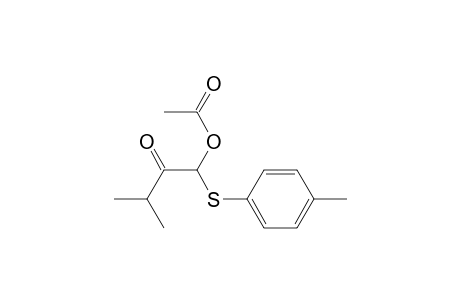 1-(p-tolylthio)-3-methyl-2-oxobutyl acetate