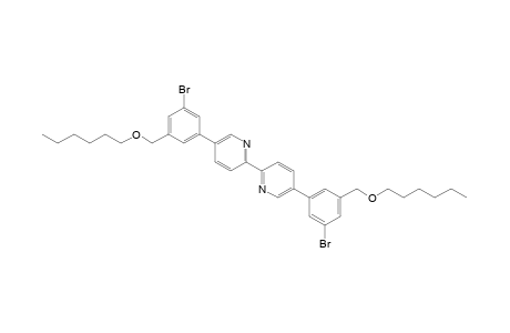 5,5'-Bis(3-bromo-5-hexyloxymethylphenyl)-2,2'-bipyridyl