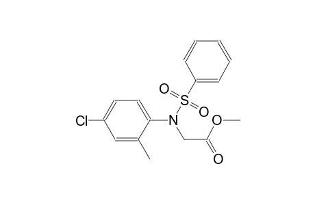 methyl [4-chloro-2-methyl(phenylsulfonyl)anilino]acetate