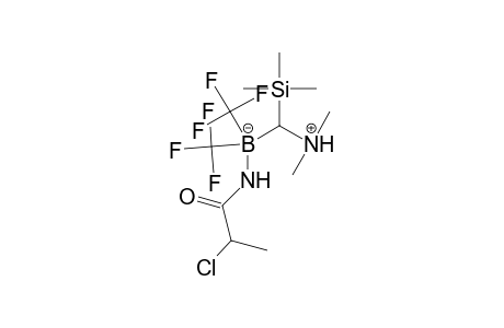 2-Azonia-4-borata-5-azaoct-5-en-6-one, 7-chloro-2-methyl-4,4-bis(trifluoromethyl)-3-trimethylsilyl-