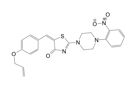 (5E)-5-[4-(allyloxy)benzylidene]-2-[4-(2-nitrophenyl)-1-piperazinyl]-1,3-thiazol-4(5H)-one