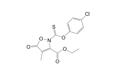 2-(4-Chlorophenoxy)carbothioyl-5-keto-4-methyl-3-isoxazoline-3-carboxylic acid ethyl ester