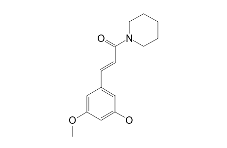 1-(3'-HYDROXY-5'-METHOXY-CINNAMOYL)-PIPERIDINE