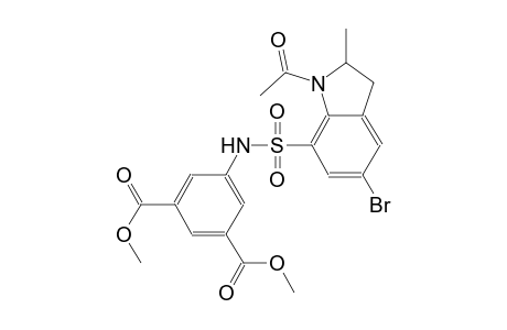 1,3-benzenedicarboxylic acid, 5-[[(1-acetyl-5-bromo-2,3-dihydro-2-methyl-1H-indol-7-yl)sulfonyl]amino]-, dimethyl ester