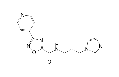 1,2,4-oxadiazole-5-carboxamide, N-[3-(1H-imidazol-1-yl)propyl]-3-(4-pyridinyl)-