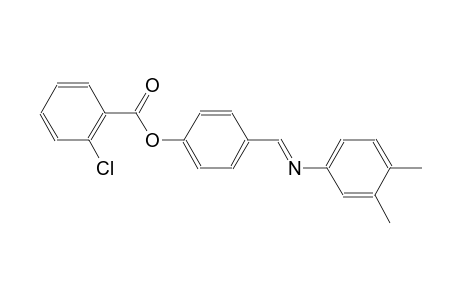 benzoic acid, 2-chloro-, 4-[(E)-[(3,4-dimethylphenyl)imino]methyl]phenyl ester