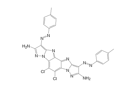 3,10-Diamino-13,14-dichloro-4,9-bis(p-tolyl)azo-bisimidazo[3,2-b {3,2-b]benzo[1,2-d : 4,3-d]bis-pyrazole