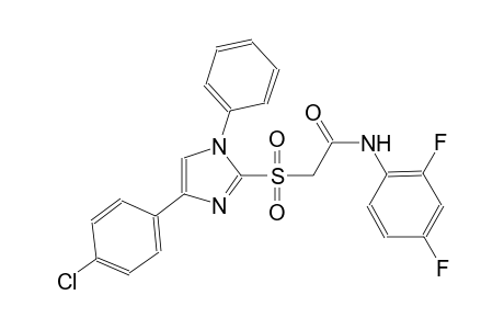 2-{[4-(4-chlorophenyl)-1-phenyl-1H-imidazol-2-yl]sulfonyl}-N-(2,4-difluorophenyl)acetamide