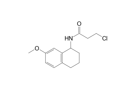 3-chloranyl-N-(7-methoxy-1,2,3,4-tetrahydronaphthalen-1-yl)propanamide